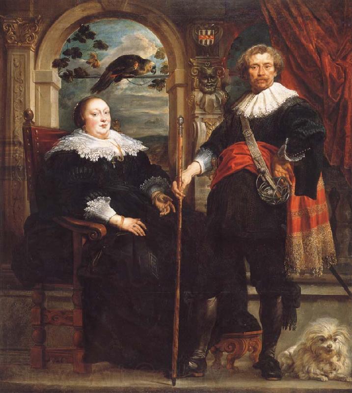 Jacob Jordaens Portrait of Govaert van Surpele and his wife France oil painting art
